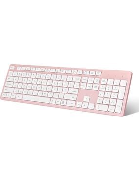 Amazon Wireless Pink and White Slim Keyboard